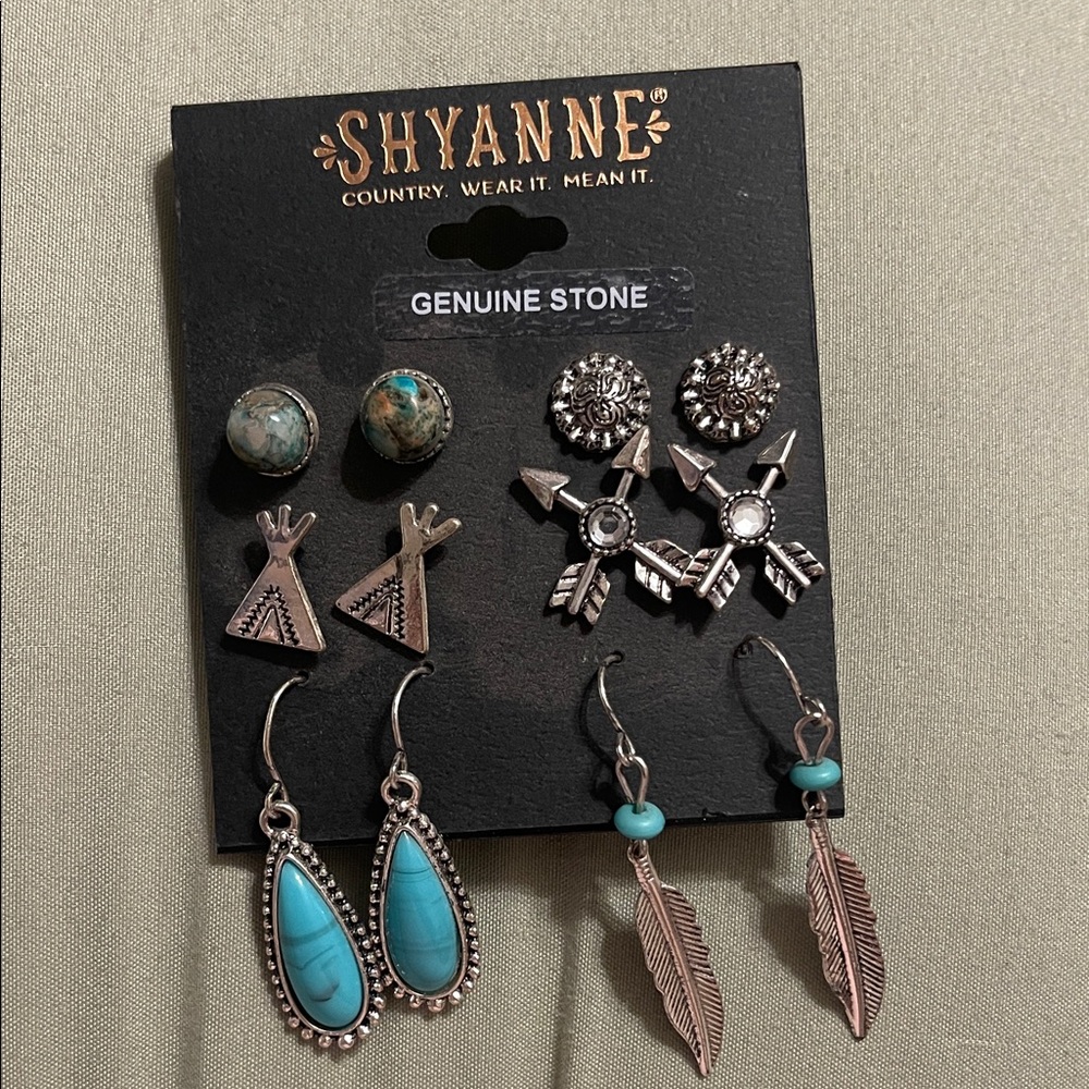 Shyanne Turquoise and Silver Earring Collection